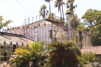 Greenhouses in Belém's Bontanical Garden has seen better days